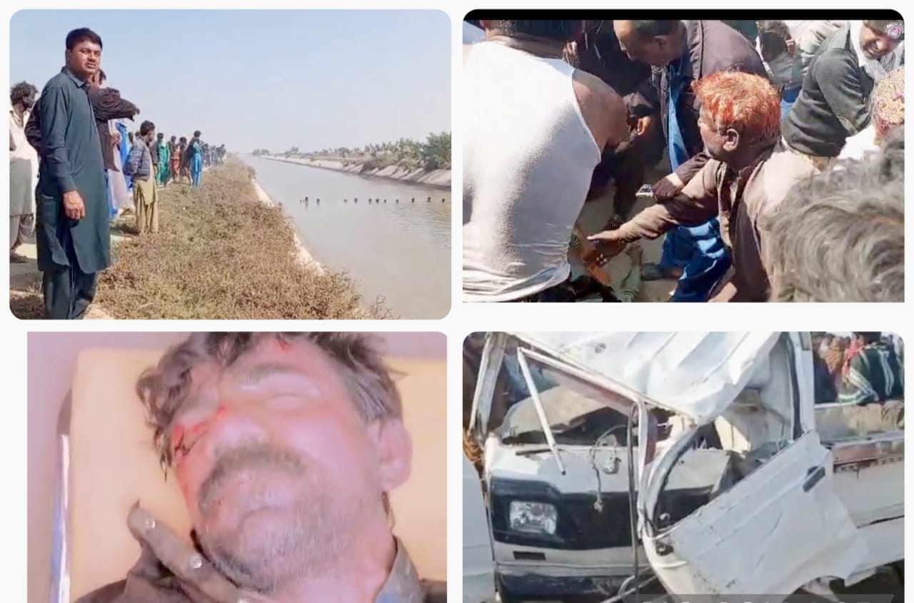 ٺٽو: گهوڙا ٻاري روڊ تي حادثي بعد 2 ڄڻا بئراج ۾ ڪِري ٻڏي فوت