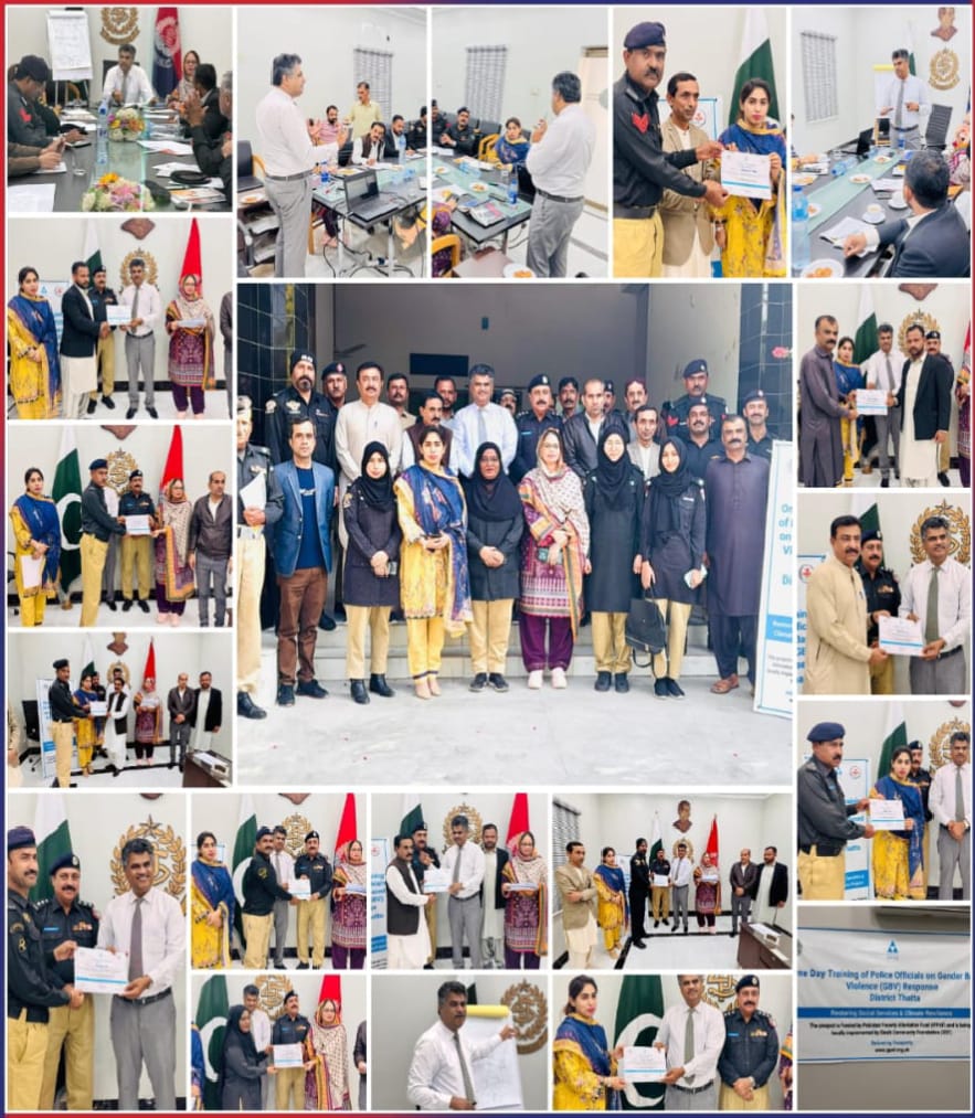 ٺٽي ۾ سنڌ ڪميونٽي فائونڊيشن ۽ پاڪستان پاورٽي ايليويشن فنڊ طرفان ورڪشاپ