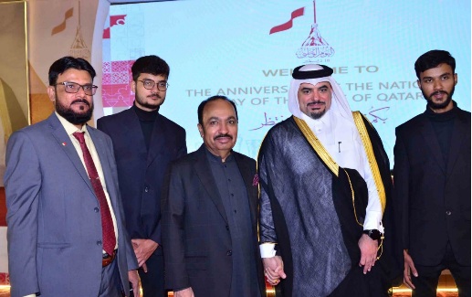 قطر کا قومی دن، قونصل جنرل نائف شاہین السلیطی سے ڈاکٹر شام سندر کی ملاقات، مبارک باد دی