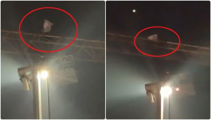 لاہور میں کرین پر چڑھ کر احتجاج، شہری کا وزیرِ اعلیٰ مریم نواز سے ملاقات کا مطالبہ