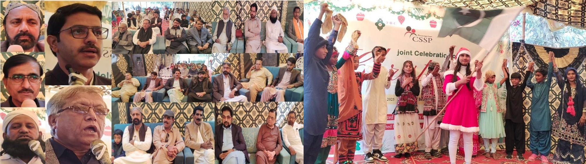 ڪنري ۾ ڪرسمس جي تقريب، مڪتب فڪر جي ماڻھن پاران شرڪت