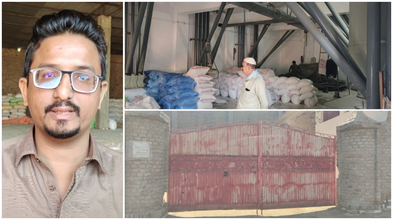 عمرڪوٽ ۾ ڪڻڪ جي فراهمي نه ٿيڻ تي فلور مل کي تالا