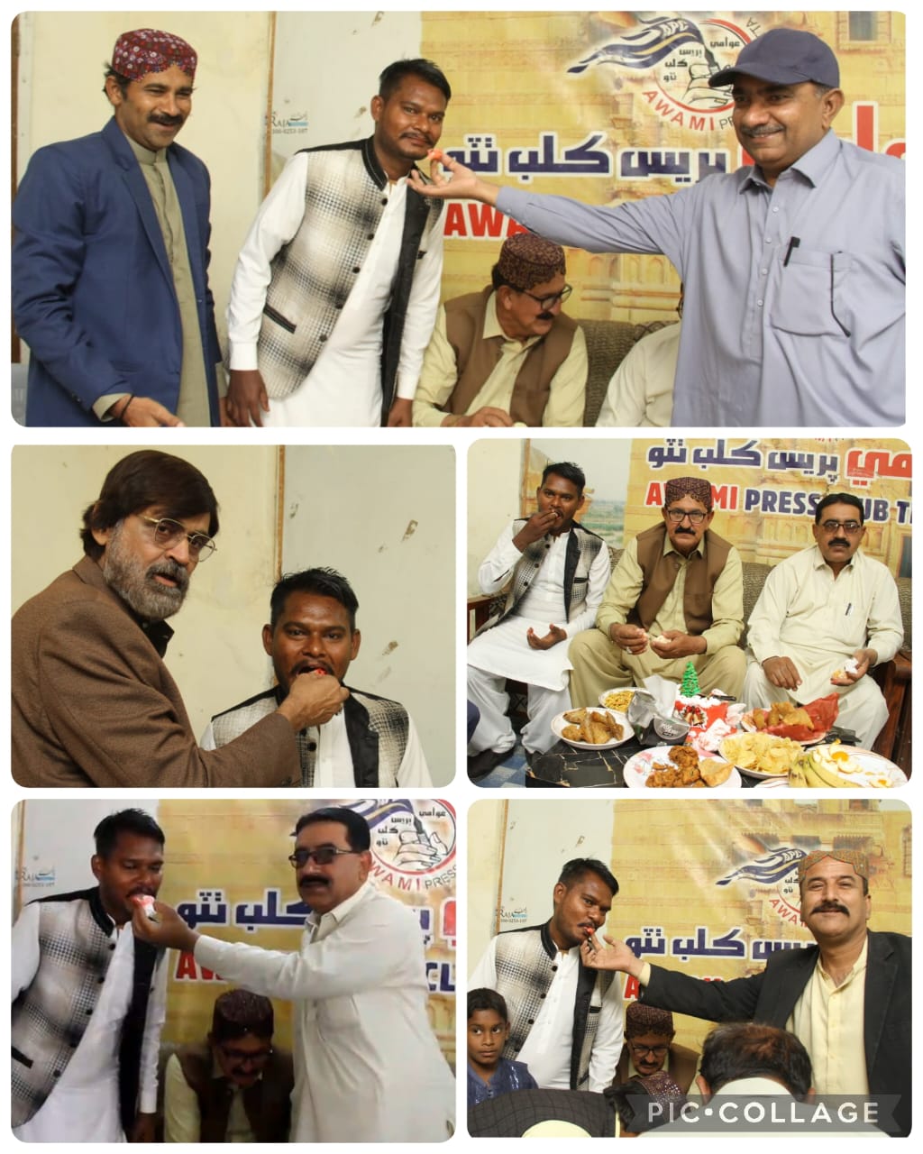 عوامي پريس ڪلب ٺٽو ۾ ڪرسمس جي شاندار تقريب