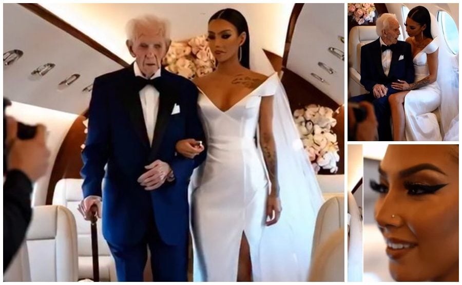 90سالہ معمر شخص کی 25 سالہ لڑکی سے شادی