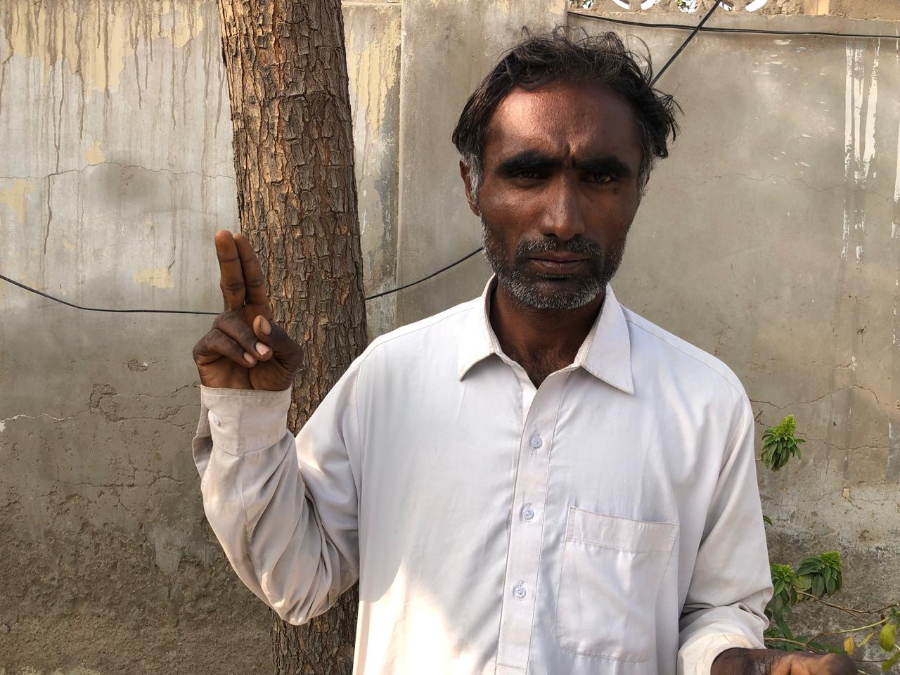 نوشهروفيروز ۾ ڳوٺ نور محمد خاصخيلي جي واسي جو زمين تي مبينا قبضي خلاف احتجاج