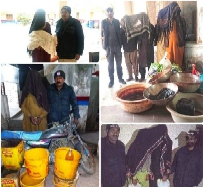 سجاول پوليس جي منشيات فروشن ۽ ڏوهارين خلاف ڪارروائي، 8 ڄڻا گرفتار