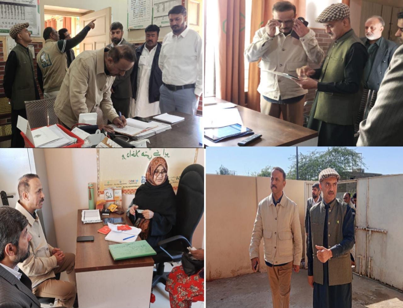 ٺٽو: سماجي تحفظ واري کاتي جي سيڪريٽري خالد چنا پاران مختلف صحت مرڪزن جو دورو