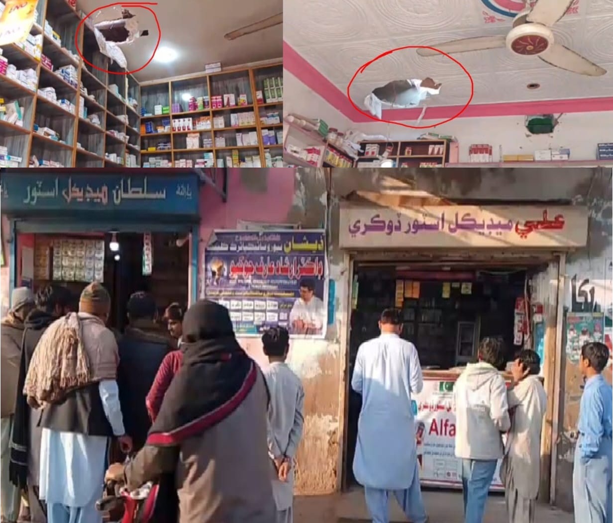 ڏوڪري ۾ بدامني تي ضابطو نه آيو، چور ٻن ميڊيڪل اسٽورن مان چوري ڪري فرار