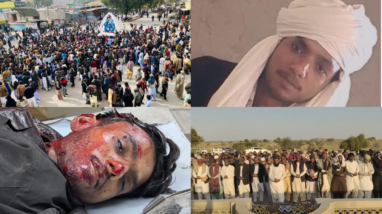 عمرڪوٽ ۾ مبينا قتل ٿيل نوجوان واري واقعي خلاف شٽربند هڙتال ۽ ڌرڻو