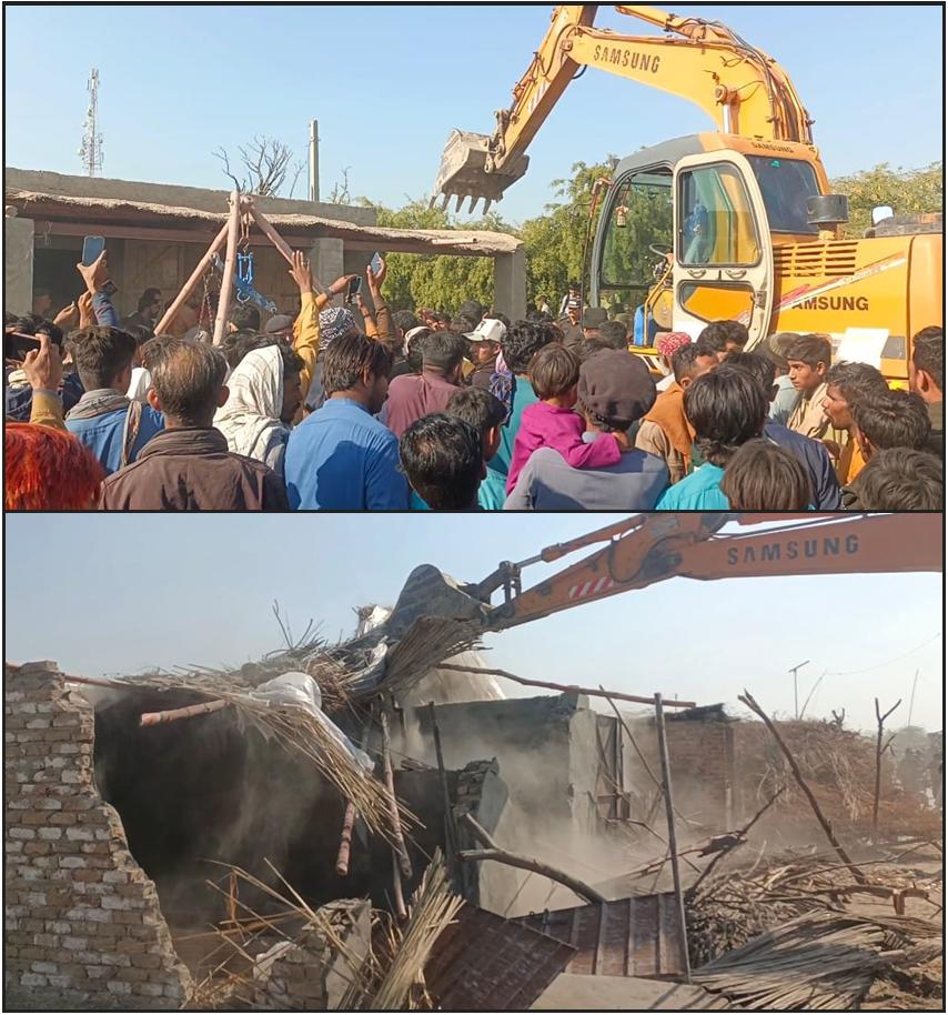 ٹالهی میں حد دخل اور قبضوں کے خلاف کارروائی، کچے اور پکے دکانیں اور جھونپڑیاں ڈھا دی گئیں