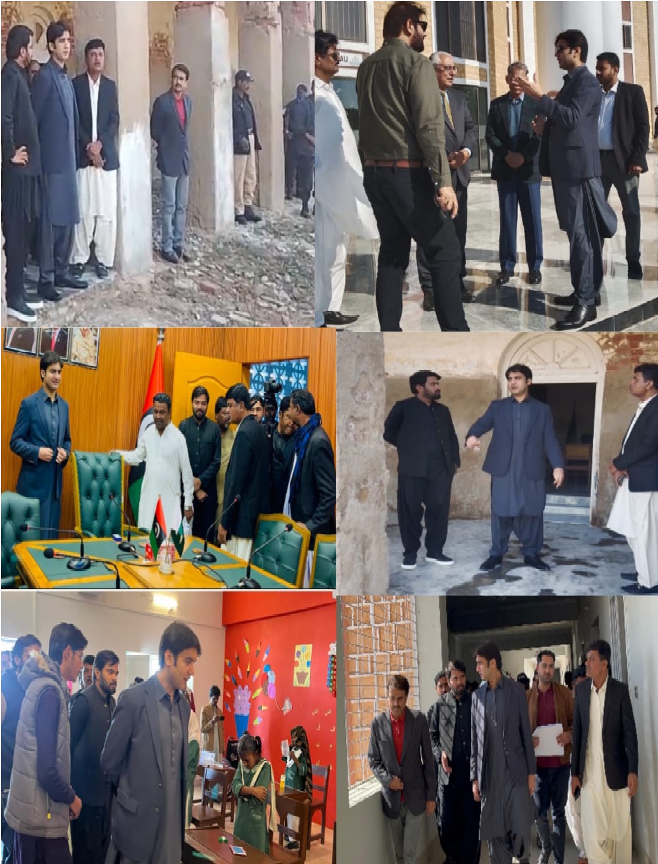 ڊي سي ٺٽو سرمد علي ڀاڳت پاران سرڪاري تعليمي ادارن ۽ آفيسن جو دورو