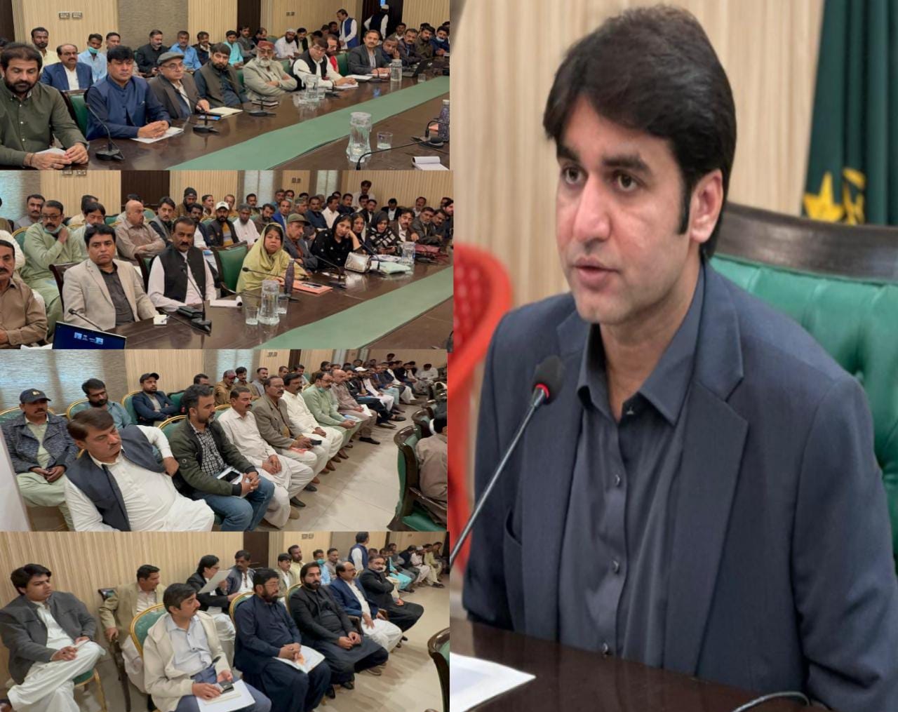 ڊي سي ٺٽو سرمد علي ڀاڳت جي صدارت هيٺ پوليو مهم جي حوالي سان اجلاس