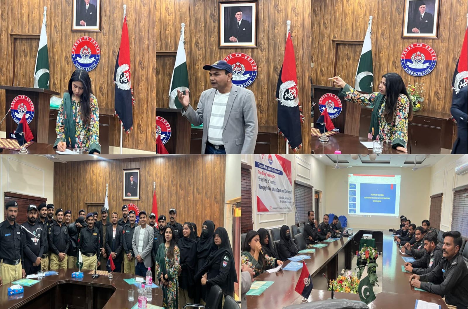 عمرڪوٽ ۾ پوليس ڊيٽا جي جديد نظام بابت اسپارڪ جي سهڪار سان تربيتي سيشن