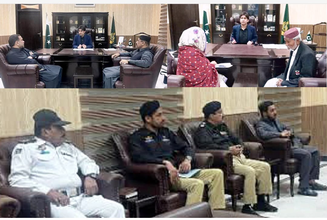 ڊپٽي ڪمشنر ٺٽو جي صدارت ھيٺ حددخلين بابت اجلاس