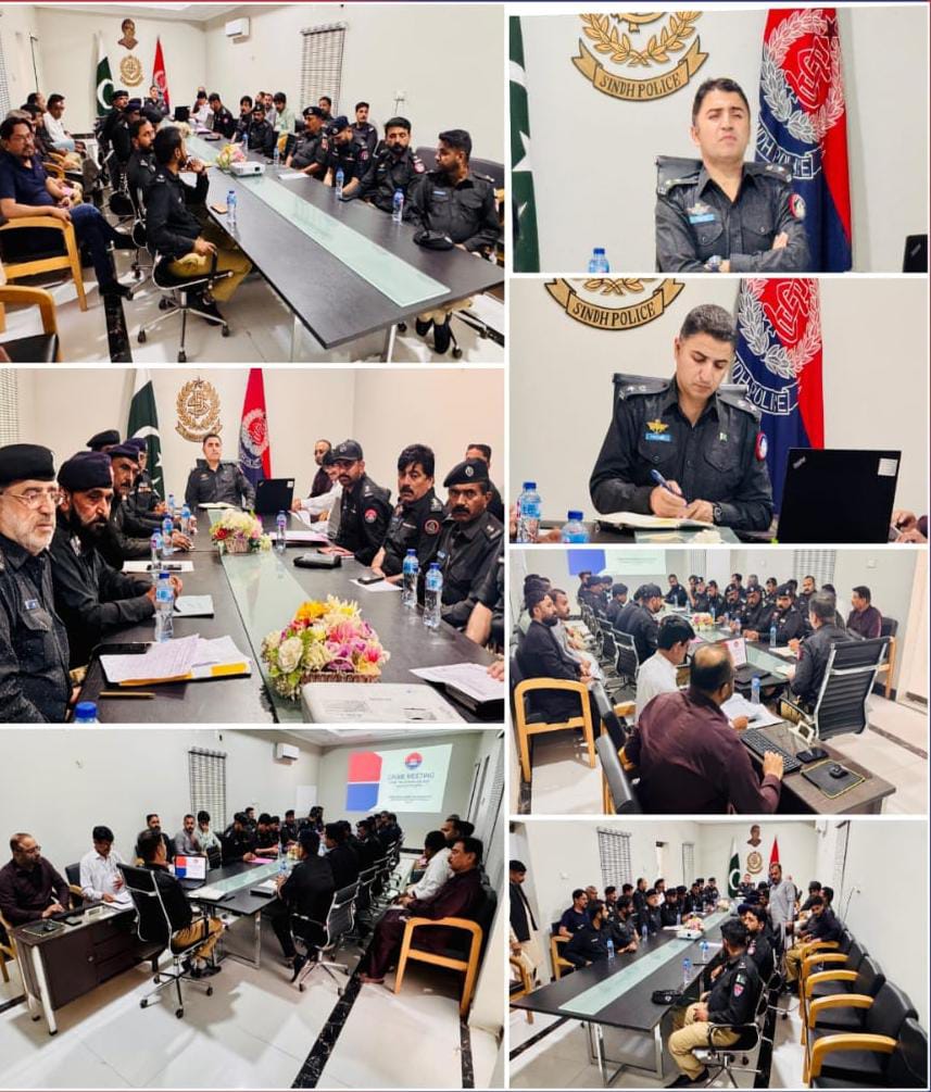 ايس ايس پي ٺٽو جي صدارت هيٺ سندس آفيس ۾ گڏجاڻي