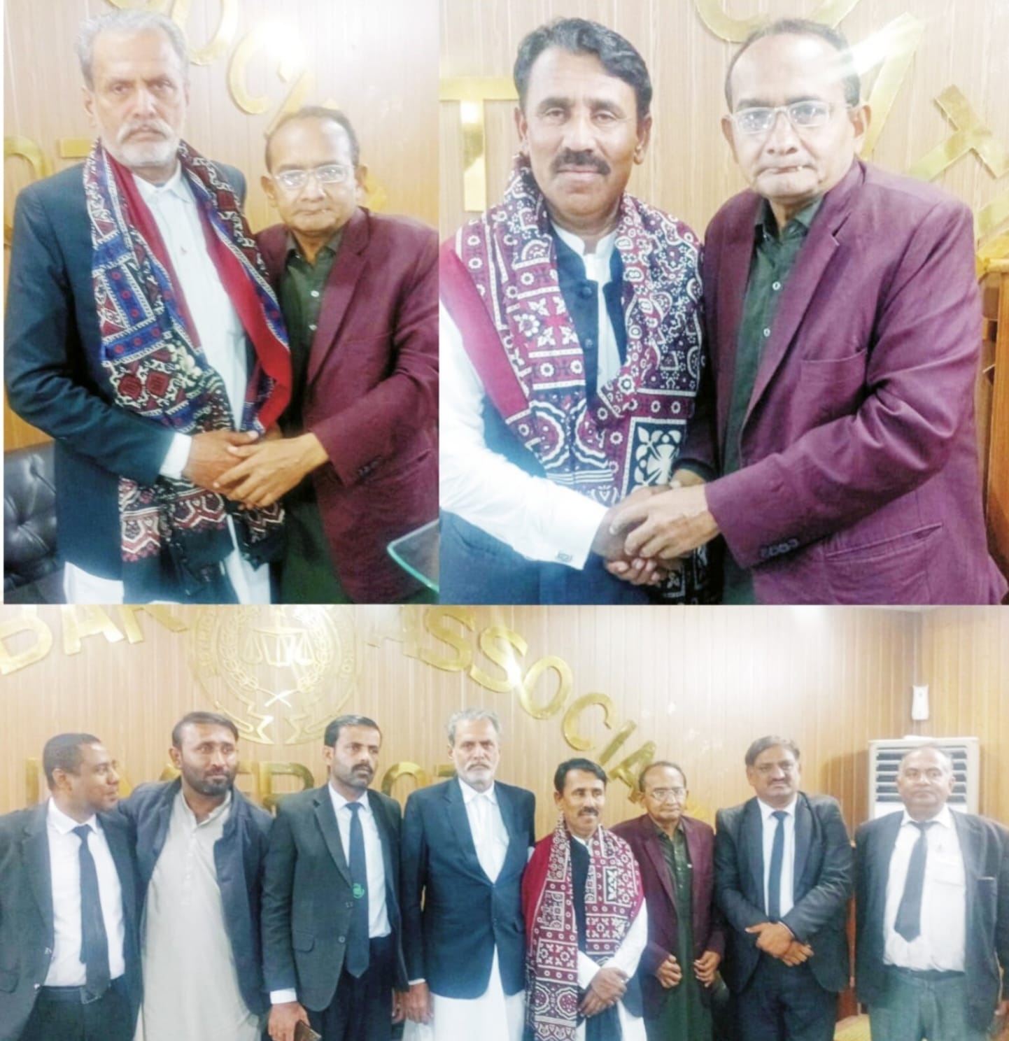 عمرڪوٽ: پارومل پريمي پاران ڊسٽرڪٽ بار جي چونڊيل عهديدارن کي مبارڪون