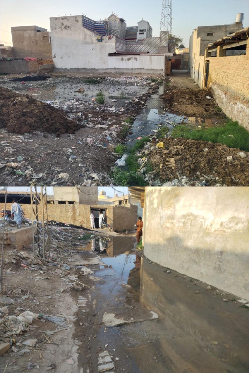 نوشهروفيروز شهر جا مختلف علائقا گندگي جي ور چڙهيل، شهرين جو احتجاج