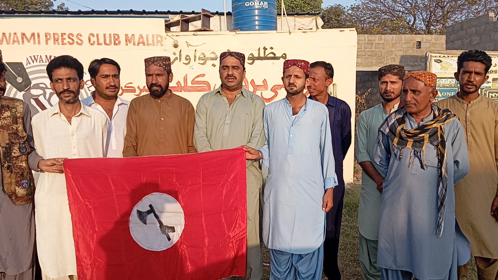 ملير ۾ جسقم بشير قريشي پاران عمرڪوٽ واقعي خلاف احتجاجي مظاهرو