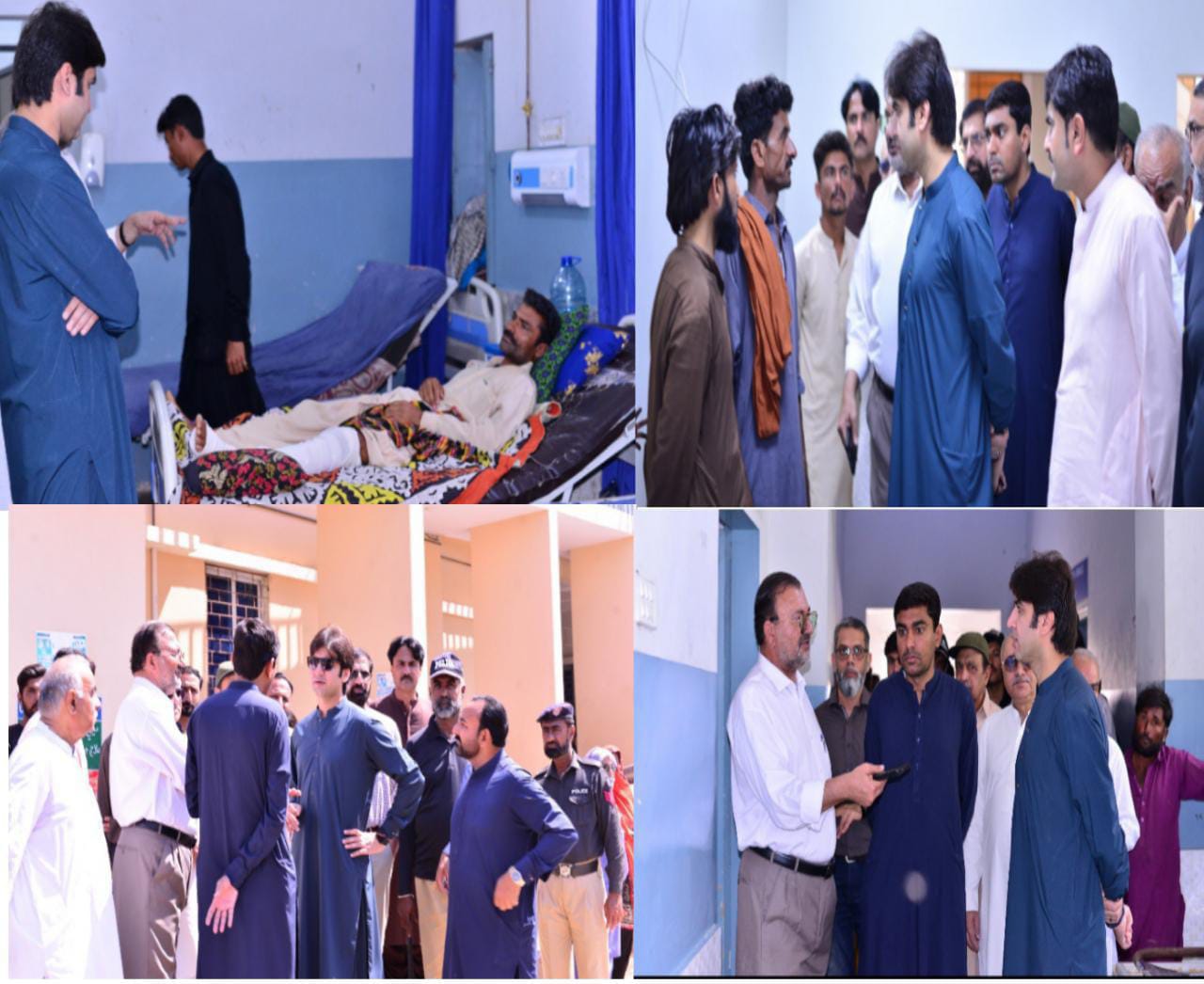 ڊپٽي ڪمشنر ٺٽو سرمد علي ڀاڳت پاران سول اسپتال مڪلي جو تفصيلي دورو