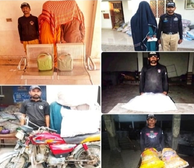 سجاول پوليس جون منشيات فروشن خلاف ڪارروائيون، 4 جوابدار گرفتار