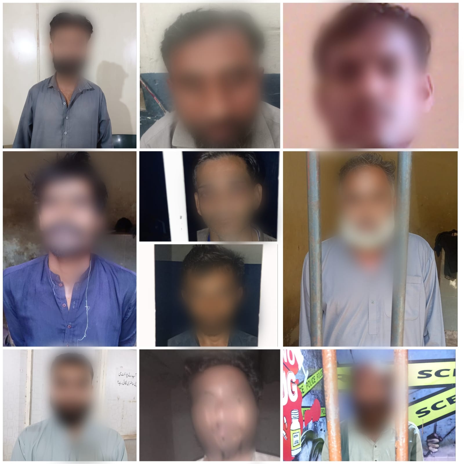 ايسٽ زون، انويسٽيگيشن ونگ ملير جون مختلف ڪارروائيون، ڪيترائي جوابدار گرفتار، هڪ مغوي بازياب