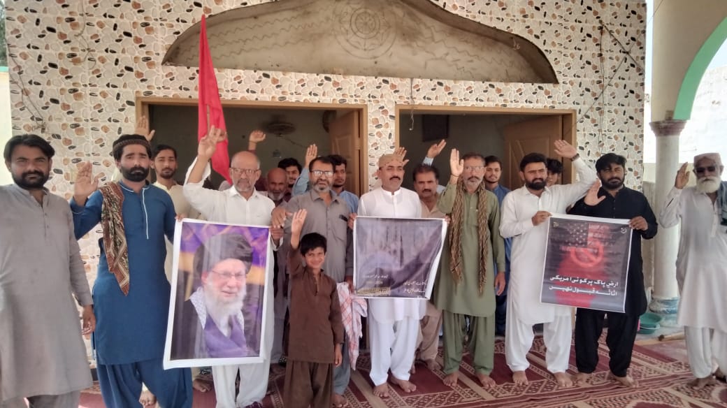 ٺٽو: امام بارگاهه سجاده سخي ڏاتار پيرپٺي ۾ فلسطين ۽ ايران جي حق ۾ ريلي