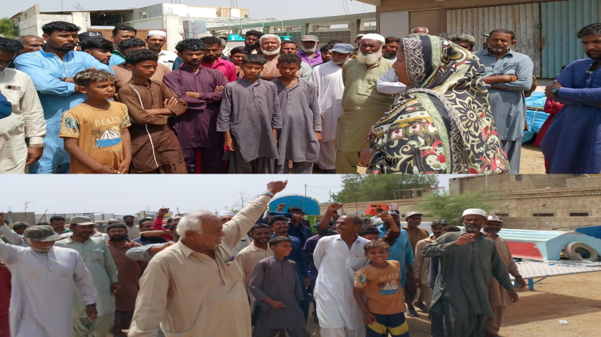 ابراهيم حيدري ۾ ڊيزل جي اگهن ۾ واڌ خلاف مهاڻن جي ريلي، فاطمه مجيد ۽ ٻين جي به شرڪت