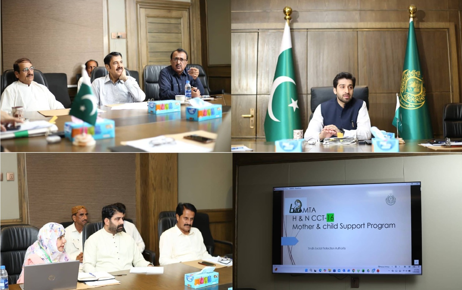 ڊي سي نوشهروفيروز محمد ارسلان سليم جي صدارت هيٺ اجلاس