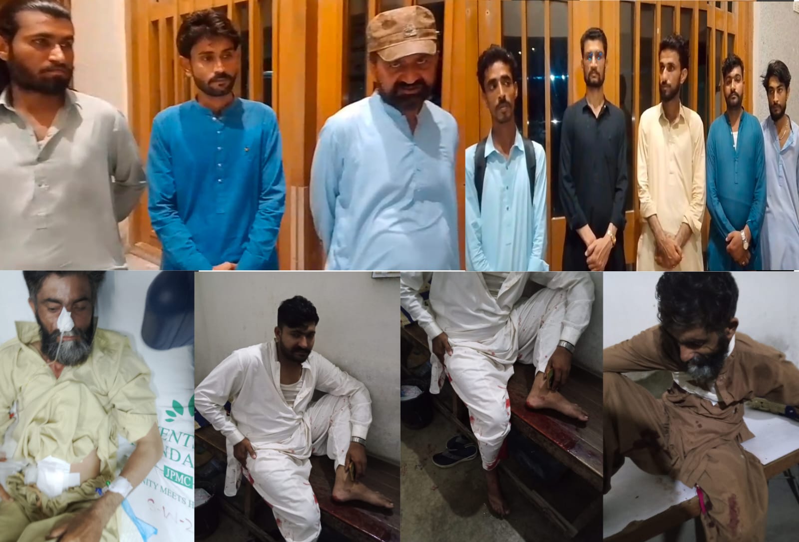 قائد آباد ۾ گهر مالڪن جو ڪرائيدارن تي ڇرين سان حملو، 2نوجوان زخمي