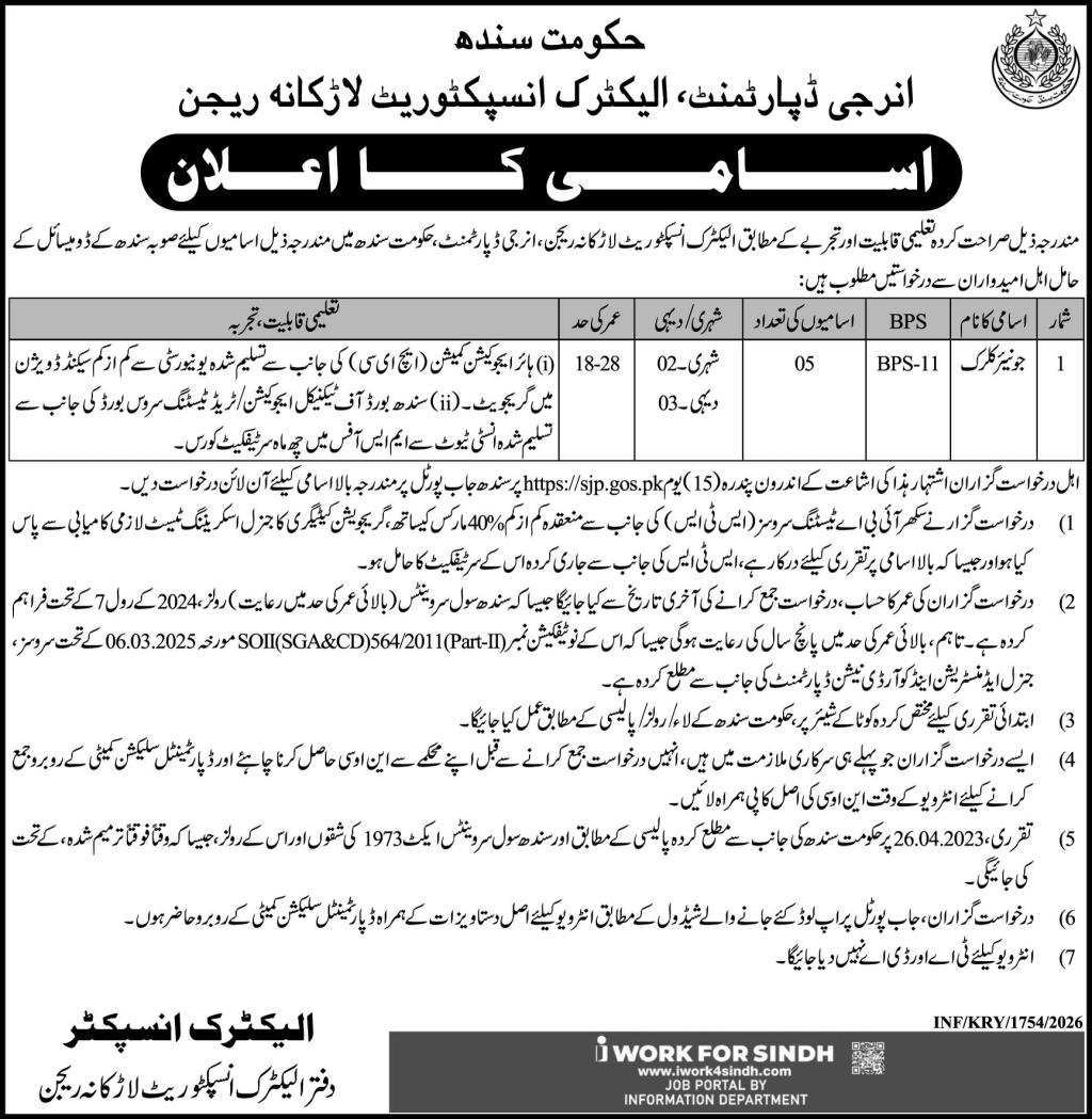 Energy Department  Sindh, Larkana
