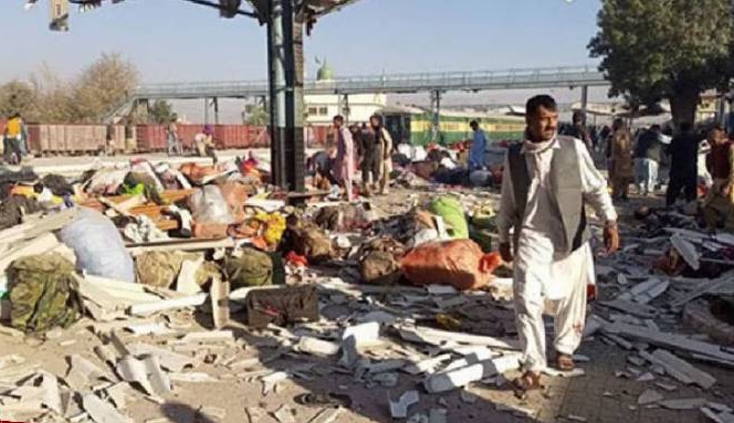 کوئٹہ میں ریلوے ٹریک پر دھماکا، ایف سی اہلکاروں سمیت 14 افراد جاں بحق
