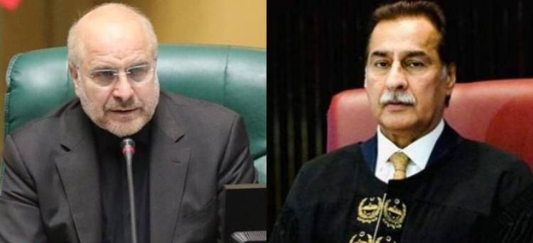باقر قالیباف کا ایاز صادق کو خط، سپریم لیڈر کی تعزیتی تقریب میں شرکت کی دعوت