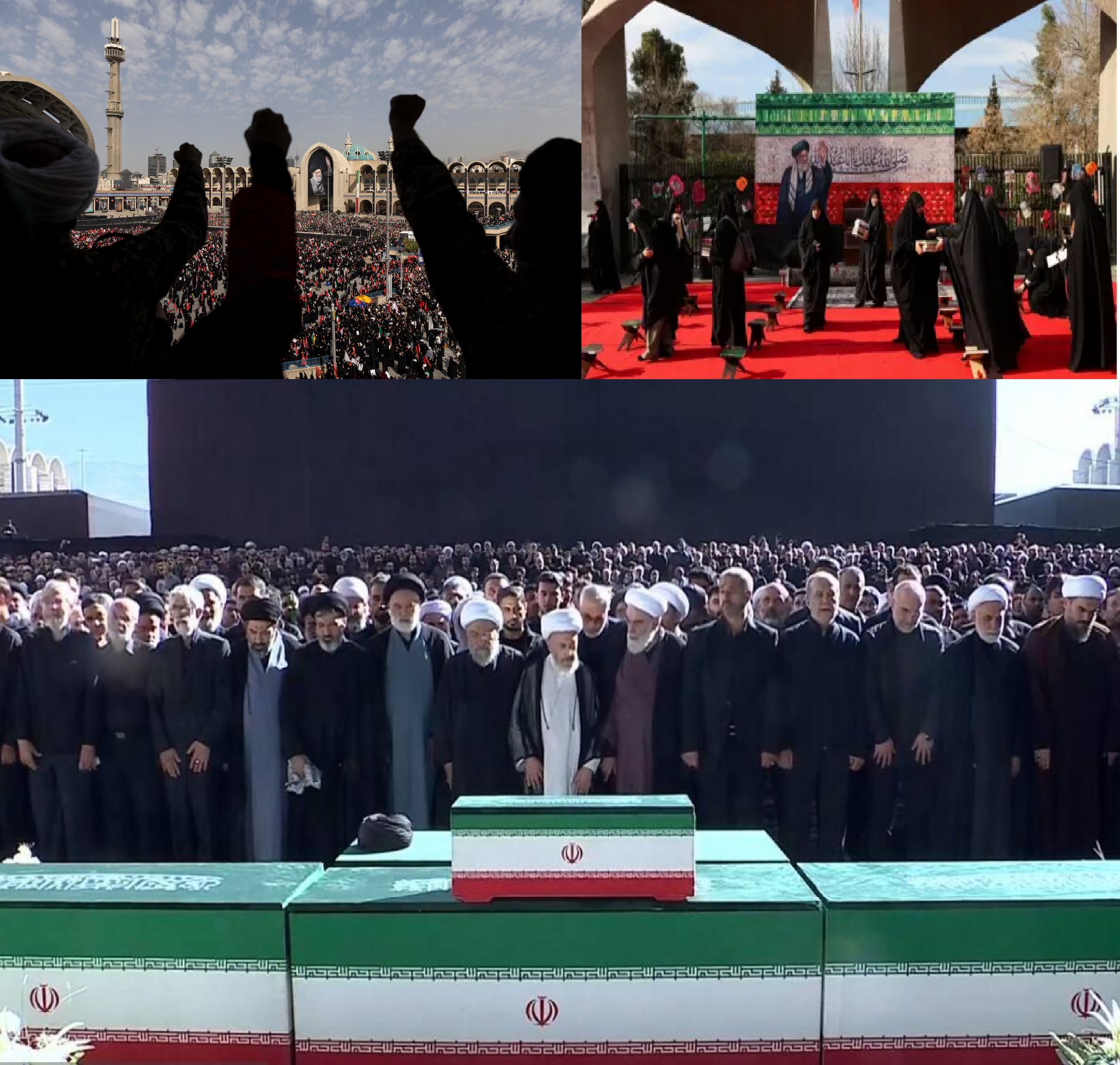ایرانی سپریم لیڈر آیت اللہ سید علی خامنہ ای کی نمازِ جنازہ ادا، 100 ممالک کے وفود اور لاکھوں افراد کی شرکت