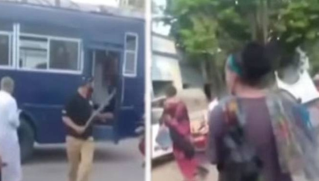 کراچی میں خواجہ سراؤں کا پولیس پر تشدد کا الزام، تھانے کا گھیراؤ اور پتھراؤ