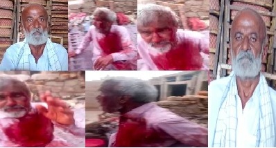 ڪينجھر ڍنڍ ڪناري ھيلايا جي ڳوٺ حاجي جعفر ھيلايو واسي استاد جو احتجاج